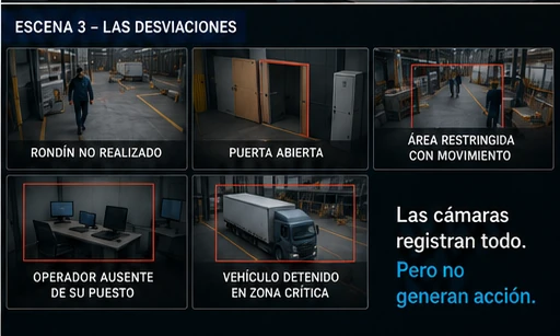 Ejemplos visuales de situaciones operativas que pueden evaluarse.